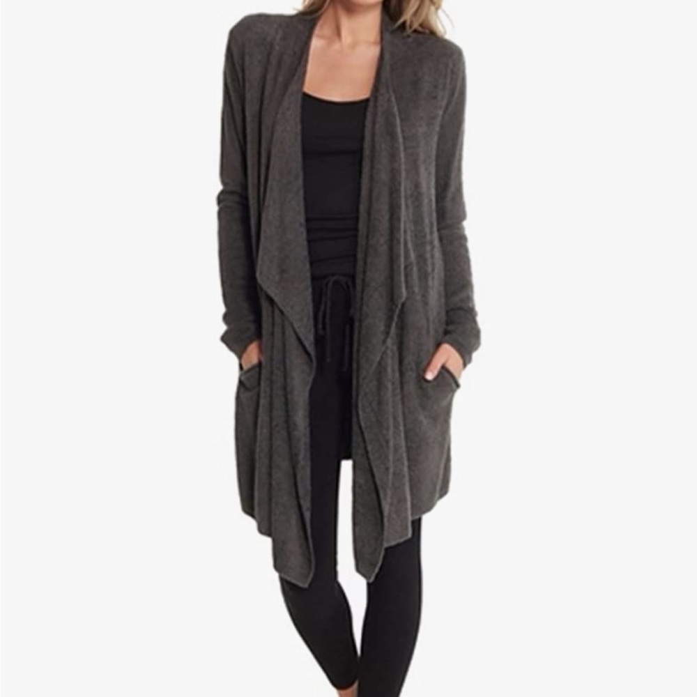 Barefoot dreams cozychic lite island wrap in carbon size s/m